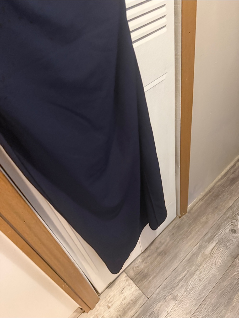 One-Shoulder Dress in Navy - Picture 2 of 10